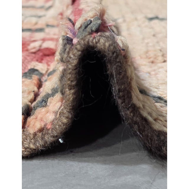 Handwoven Wool Moroccan Rug - 4.6 X 2.9 Ft For Sale - Image 4 of 6