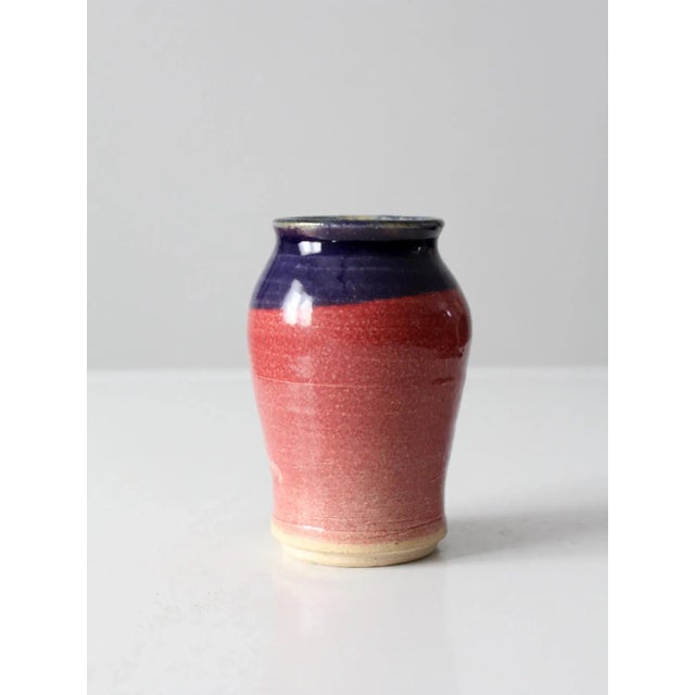 Vintage Studio Pottery Vase For Sale - Image 4 of 9