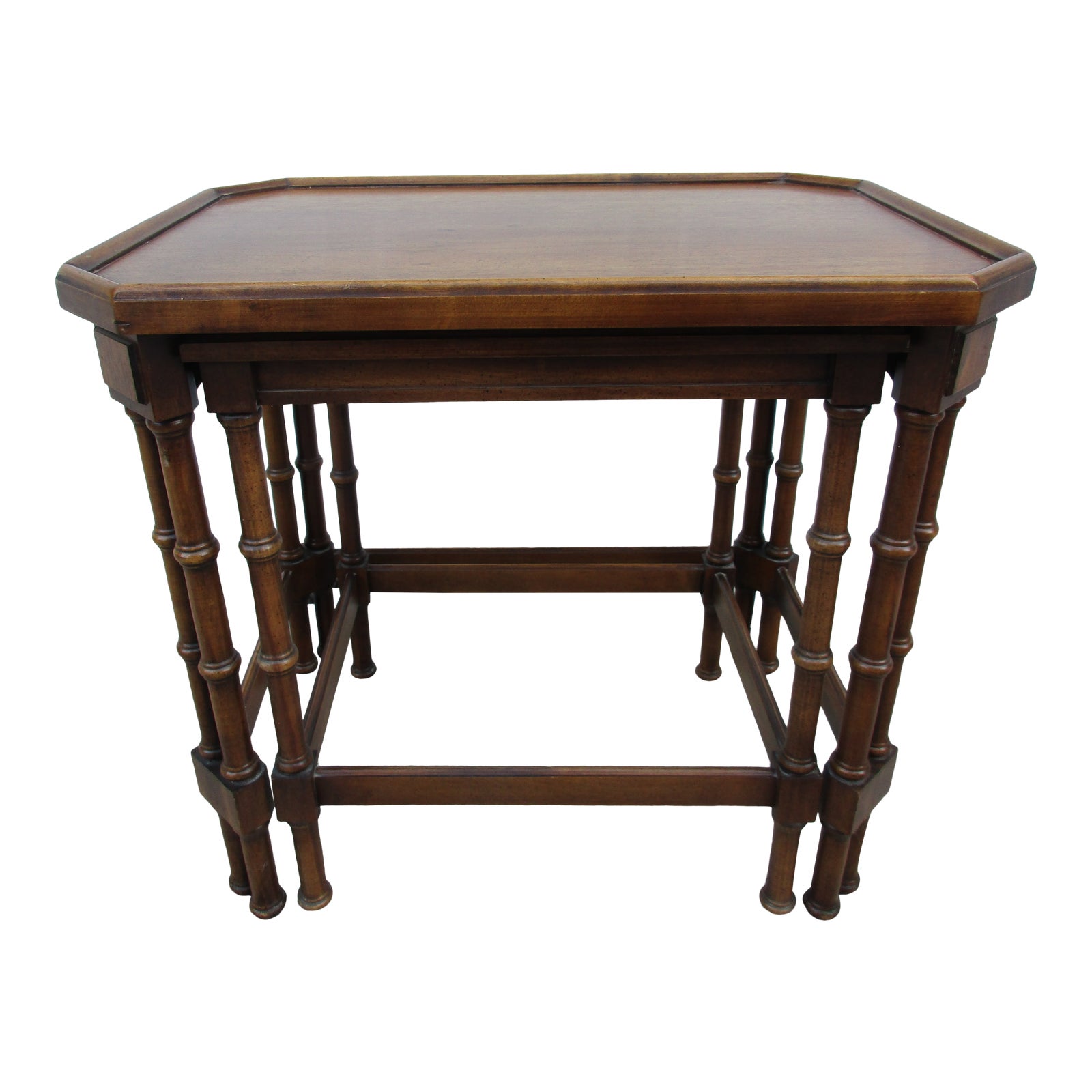 Brandt Faux Bamboo Nesting Tables Embassy Collection Chairish
