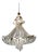 Dancer 6 Lights Cascading Chandelier in Polished Chrome and Glass by Aggiolight For Sale