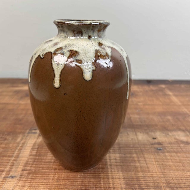 Decorative Glazed Ikebana Flower Vase, 1970s For Sale - Image 13 of 13