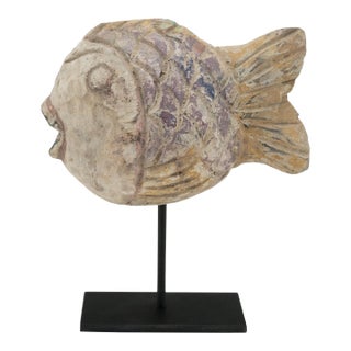 Chinese Polychrome Lucky Fish, C. 1900 For Sale