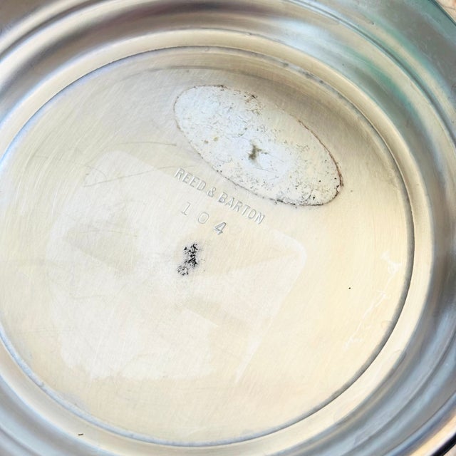 Mid Century Silverplate Enameled Bowl by Reed and Barton For Sale - Image 9 of 9