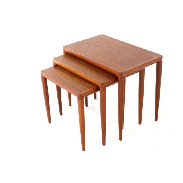 Nesting Tables by Henry W. Klein for Bramin, 1960s, Set of 3 For Sale - Image 4 of 8