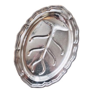 Antique Tiffany and Co Silver Plated Carving Platter For Sale