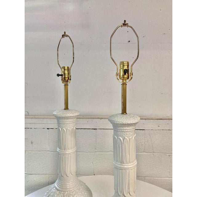Pair of Vintage Ceramic Table Lamps For Sale In New York - Image 6 of 8