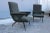 Metal Set of Italian Green Armchairs by Gigi Radice for Minotti, 1950s For Sale - Image 7 of 10