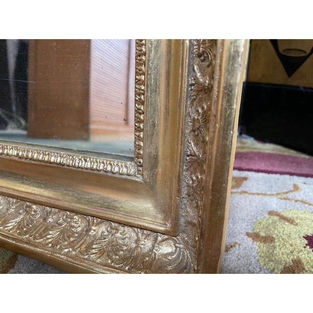 Empire Mirror with Gold Leaf Palmeters For Sale - Image 5 of 6