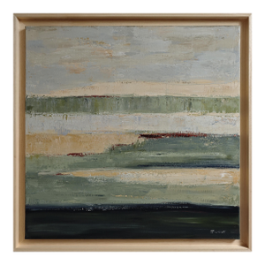 Terres De Lumière, Contemporary Abstract Landscape, Framed by Sophie Dumont