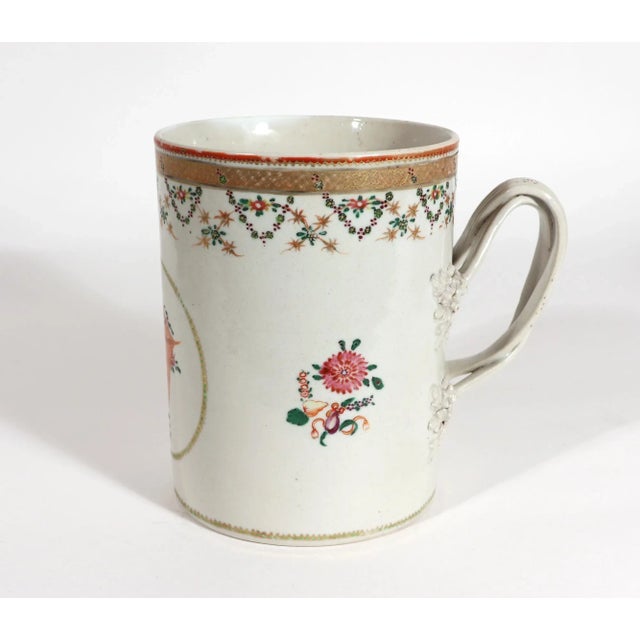 Chinese Export Porcelain Set of Graduated Famille Rose Tankards For Sale - Image 9 of 13