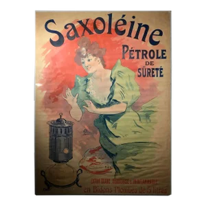 Circa 1900 Original French Color Poster for Saxoléïne by Jules Chéret