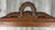Antique French Hand Carved Wood Solid Oak Pediment - Crown The intricate craftsmanship of the solid oak wood in a dark...