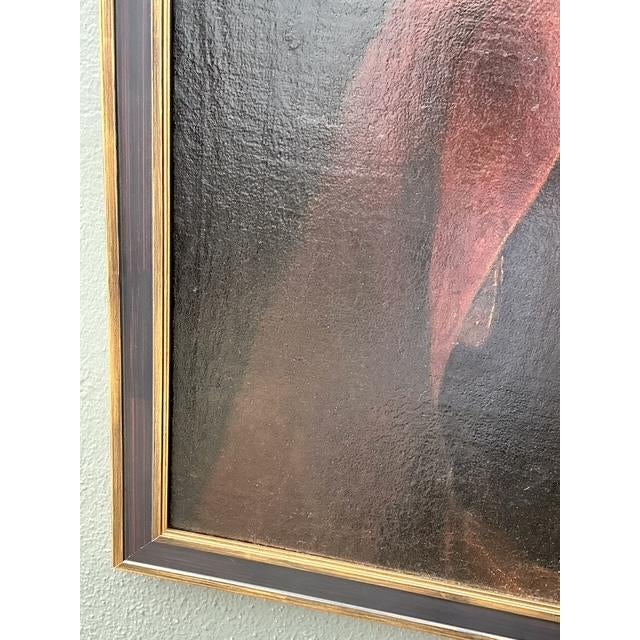 Vintage 1716 Original Oil Portrait of Gentleman For Sale - Image 10 of 13