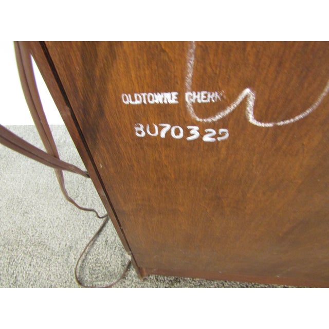 Statton Solid Cherry Bookcase Cabinet For Sale - Image 10 of 10