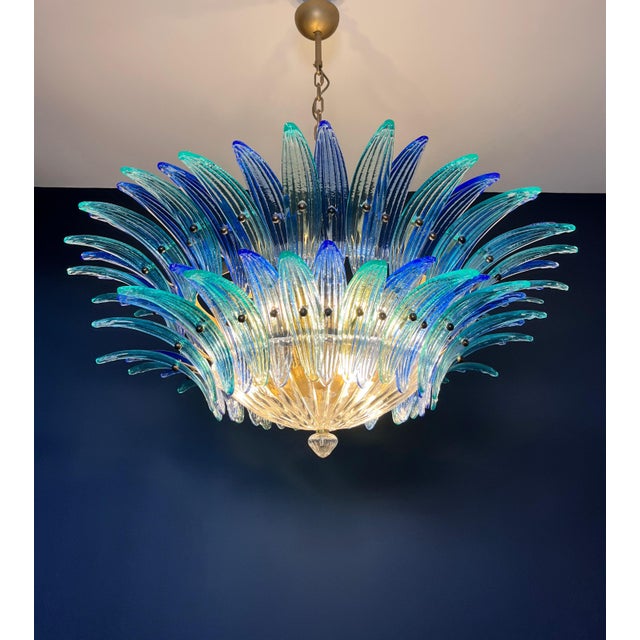 Murano Palmette Chandelier, 1990s For Sale - Image 16 of 18