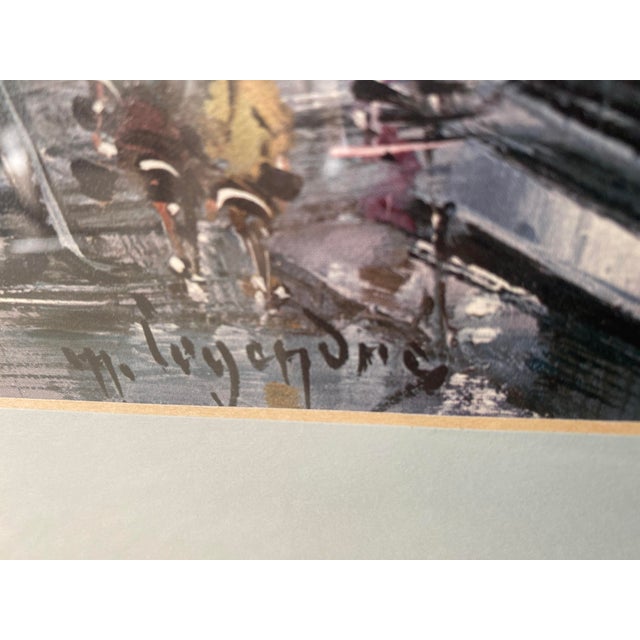 Traditional 20th Century Arc De Triomphe, Paris by Maurice Legendre, French Impressionist Artist, Vintage Print, Framed For Sale - Image 3 of 8