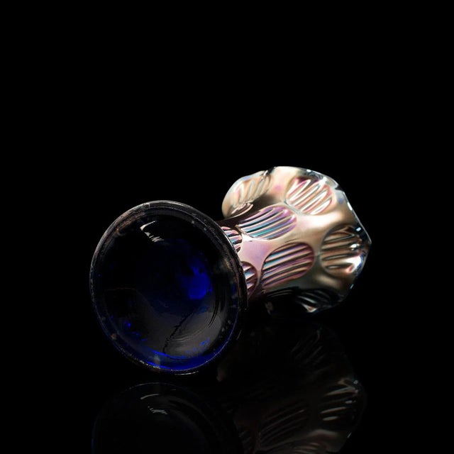 Mid-20th Century Carnival English Glass Vase For Sale - Image 4 of 13