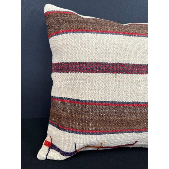 Turkish Hemp Pillow Cushion Natural Beige Brown Cushion Cover 20"x20" #30658 Enhance your home decor with our Kilim Pillow...