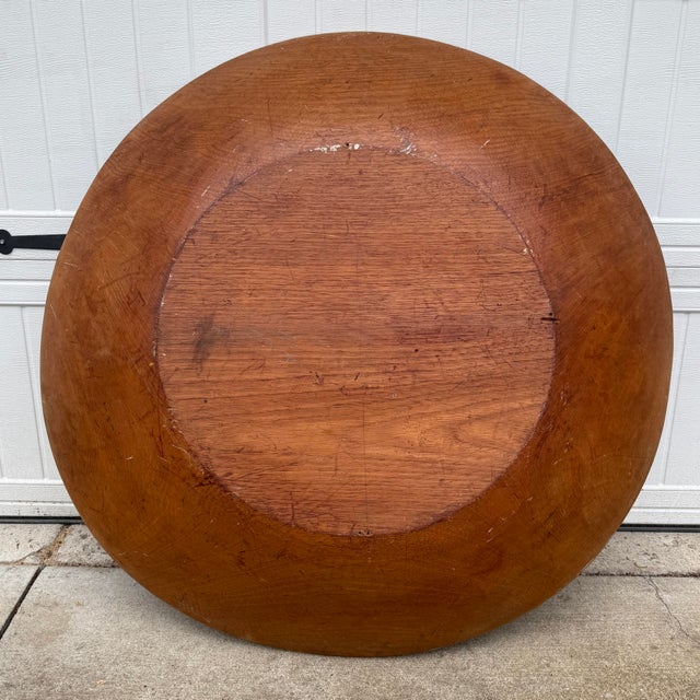Monumental Farmhouse Dough Bowl – 40 Inches Round For Sale - Image 4 of 10