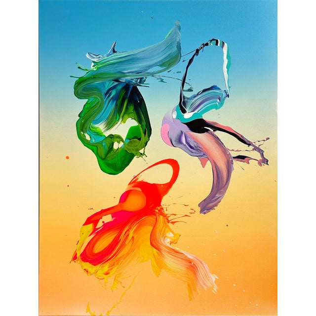 2020s Contemporary Abstract Acrylic on Canvas "Still Standing" by Nikolaos Schizas For Sale - Image 5 of 5