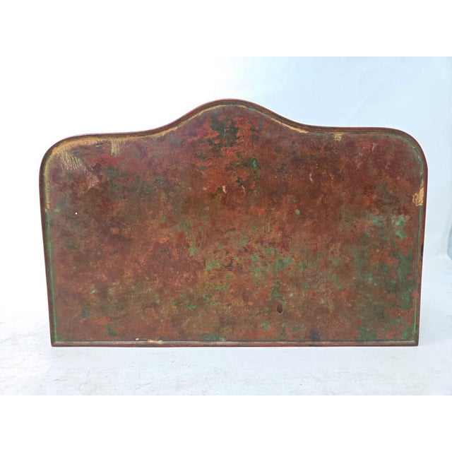 Antique Tiffany Studios New York Bronze Zodiac Letter Rack - 2 Tier Holder - 418 For Sale - Image 13 of 18