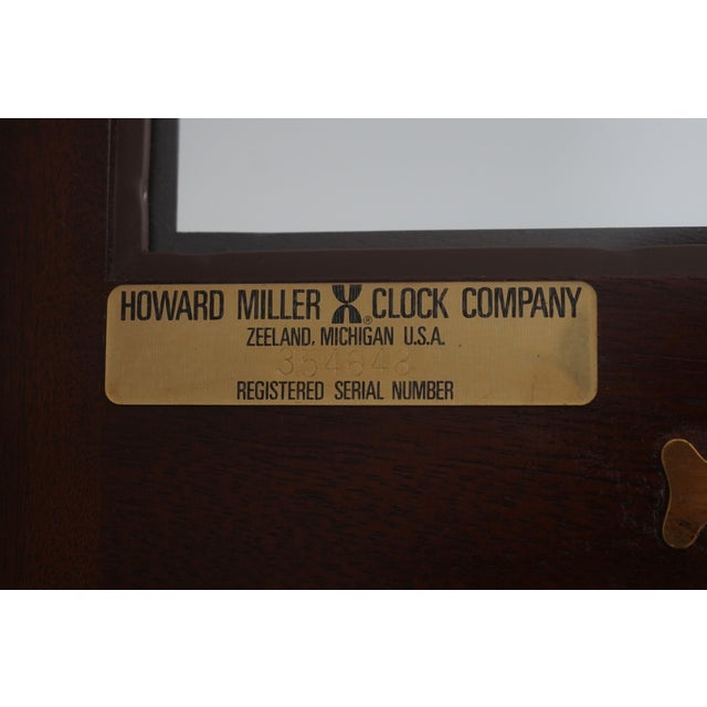 Howard Miller Mahogany Grandfather Clock For Sale - Image 17 of 18