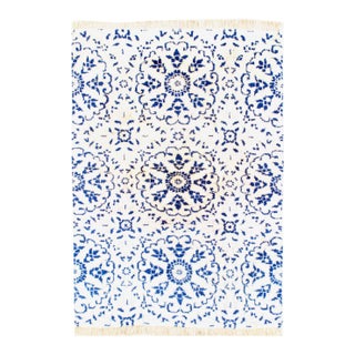 Pasargad DC Ivory Color Hand Knotted Modern Rug For Sale