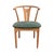 Vintage Danish modern-style solid oak dining chairs with rounded "wishbone" backs in the manner of K. Høffer-Larsen's...