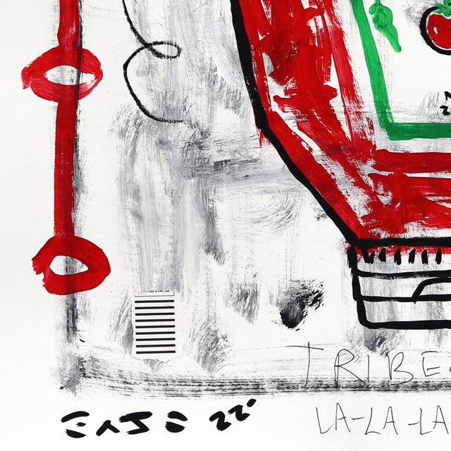 Red Bottle Anthem - Original Pop Art Ketchup Still Life Acrylic Painting on Posterboard by Gary John For Sale In Los Angeles - Image 6 of 6