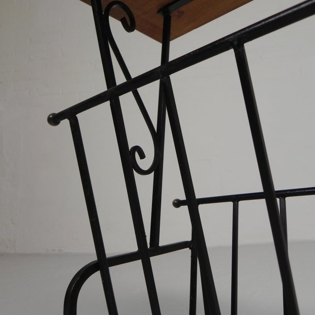Vintage Side Table with Newspaper Rack from Hemiksem, 1950s For Sale - Image 15 of 18
