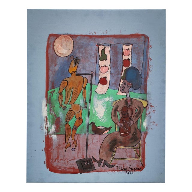 Tonino Guerra, Untitled, 2005, Acrylics on Canvas For Sale