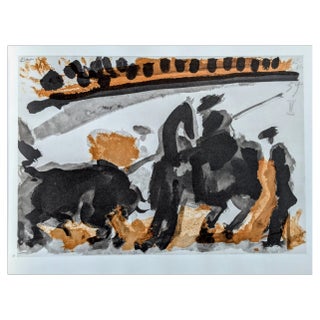 Pablo Picasso, Before the Thrust III, 1961, Graphic Print on Vellum For Sale