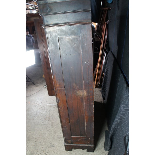 Brown Late 19th Century Monumental American Rococo Revival Rosewood Carved Knockdown Armoire Wardrobe For Sale - Image 8 of 12