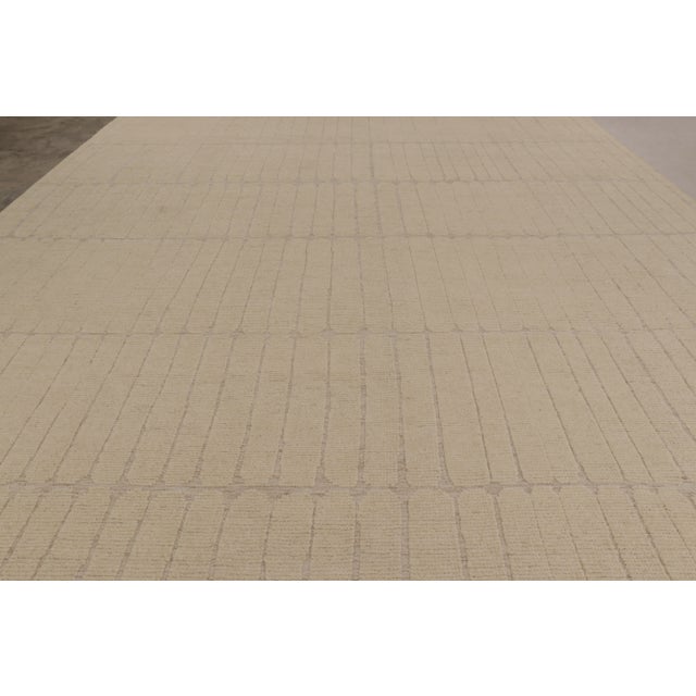 Contemporary Rug & Kilim’s Oversized Contemporary Textural Rug in Beige-Brown Tones For Sale - Image 3 of 8