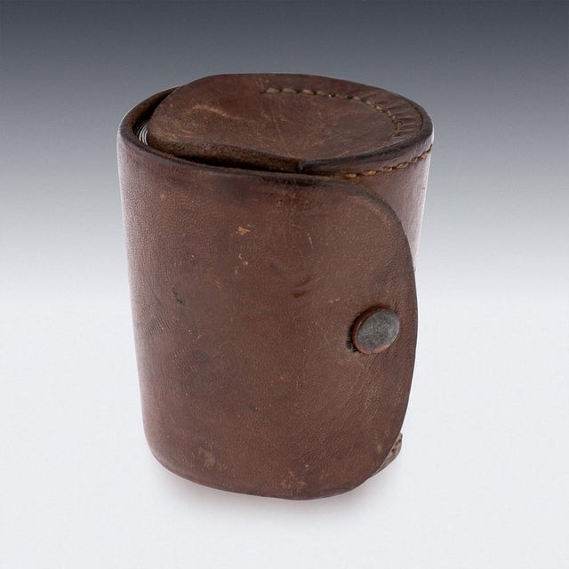 Metal Chinese Silver Stackable Cased Cups, 1920s, Set of 6 For Sale - Image 7 of 9