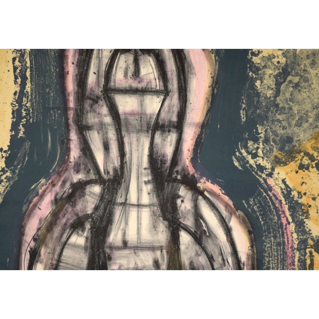 Printmaking Materials "Personaje en Un Cueva" (Personage in a Cave) Surrealist Lithograph by Rufino Tamayo For Sale - Image 7 of 9