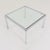 Mid-Century Modern Italian Bauhaus Coffee Tables in Chrome and Thick Glass, 1980s, Set of 2 For Sale - Image 9 of 18