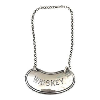 Horton & Allday Sterling Silver Decanter Label Tag For Sale