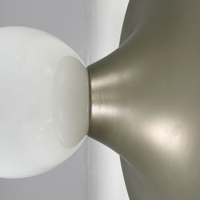 Mid-Century Modern Italian Matte Metal Wall Lamp Light Ball attributed to Achille and Pier Giacomo Castiglioni for Flos, 1960s For Sale - Image 9 of 15