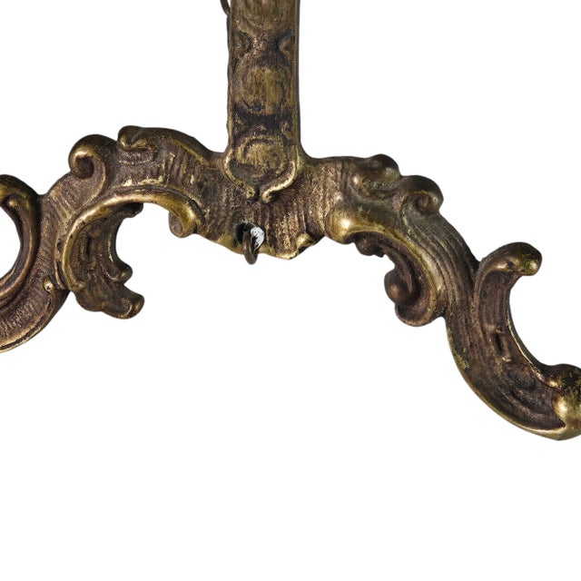 Gold Bronze Gilt Picture Frame Gold Table Top Easel 14.5" For Sale - Image 8 of 9