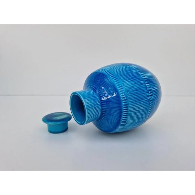 Mid-Century Modern Swedish Ceramic Lid Bottle by Hertha Bengtson, 1950s For Sale - Image 3 of 7