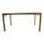 Mastercraft Greek Key Brass and Glass Dining Table For Sale