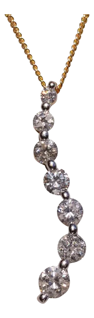 The 150th Street: Yellow Gold and Natural Diamond Journey of Life Pendant