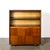 Brown Art Deco Walnut Cabinet With Lucite Pulls & Glass Front by Gilbert Rohde For Sale - Image 8 of 17
