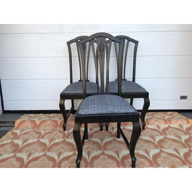 Art Nouveau Chairs, 1920s, Set of 3 For Sale - Image 11 of 18