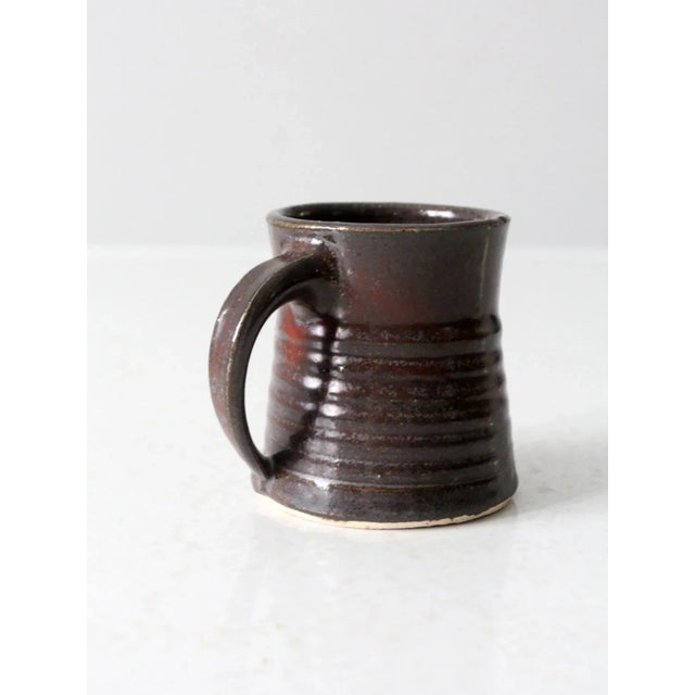 Vintage Studio Pottery Mug For Sale - Image 4 of 10