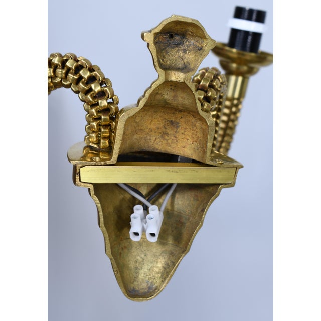 A Pair of French Art Deco Wall Sconces by Boris Lacroix 1930s France For Sale - Image 10 of 13