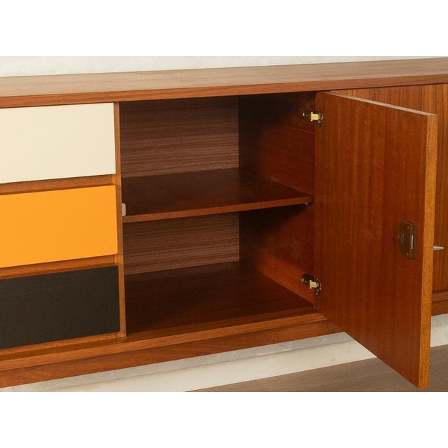Brown Mid-Century Wood Sideboard, 1960s For Sale - Image 8 of 10