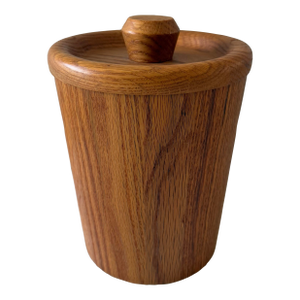 Vintage Mid Century Oak Ice Bucket Made by Vermillion