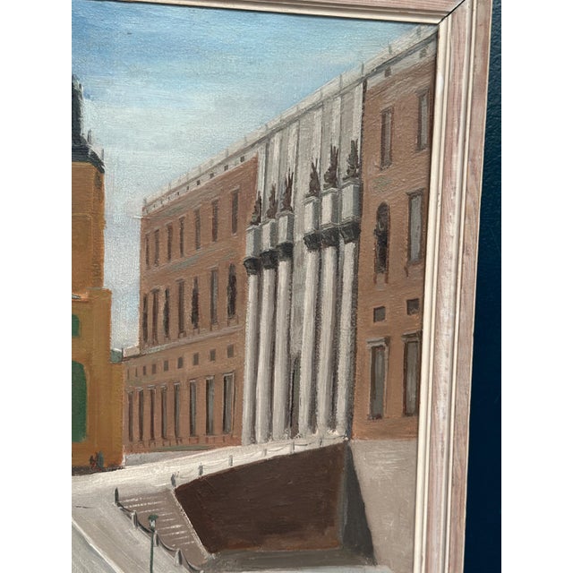Stig Granzow, Slottbacken, 1950s, Oil on Canvas, Framed For Sale - Image 11 of 17